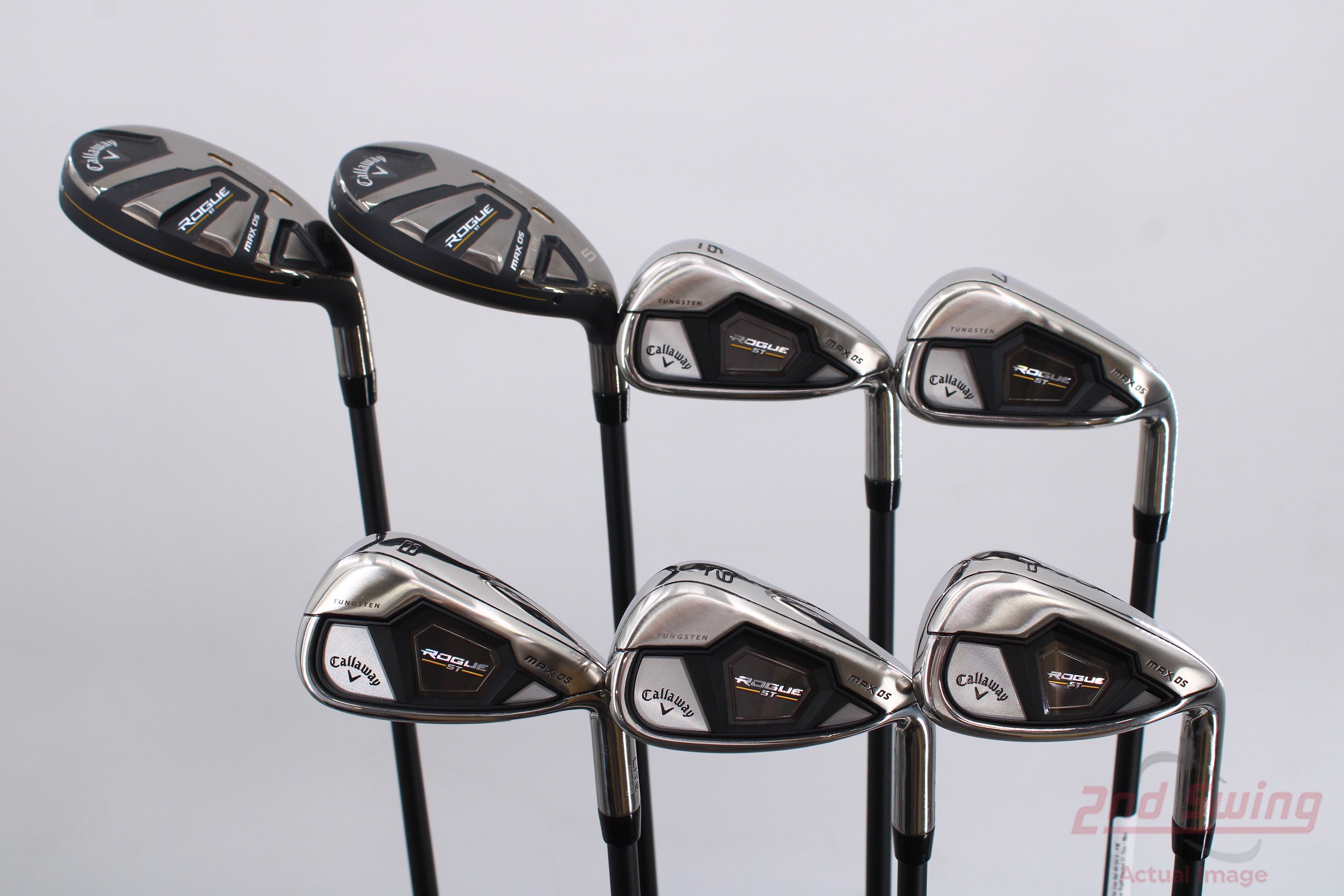 Mint Callaway Rogue ST Max OS Lite Iron Set 4H 5H 6-PW Project X Cypher ...