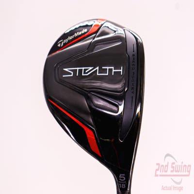 Mint TaylorMade Stealth Fairway Wood 5 Wood 5W 18° Fujikura Ventus Red 5 Graphite Senior Right Handed 42.25in