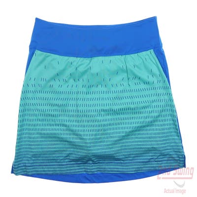 New Womens Adidas Skort Large L Blue Rush MSRP $80