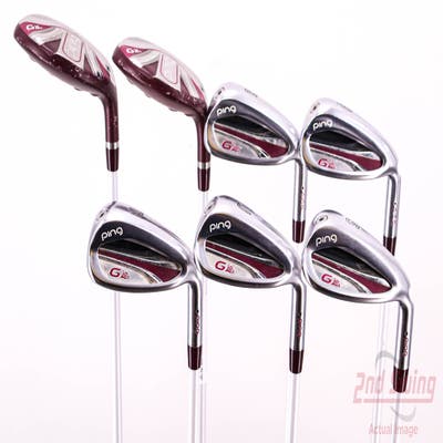 Ping G LE 2 Iron Set 6H 7H 8-PW UW SW ULT 240 Lite Graphite Ladies Right Handed Black Dot 36.0in