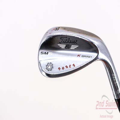 Titleist Vokey SM6 Tour Chrome Wedge Lob LW 58° 12 Deg Bounce K Grind SM6 BV Steel Wedge Flex Right Handed 35.0in