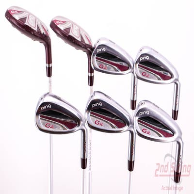 Ping G LE 2 Iron Set 6H 7H 8-PW UW SW ULT 240 Lite Graphite Ladies Right Handed Black Dot 36.0in