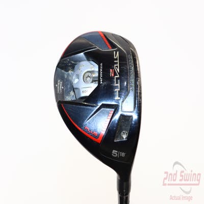 TaylorMade Stealth 2 Plus Fairway Wood 5 Wood 5W 18° PX HZRDUS Smoke Red RDX 60 Graphite Stiff Right Handed 42.5in