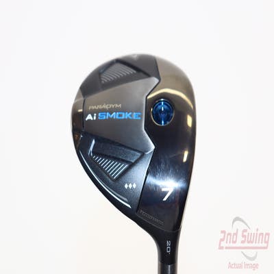 Mint Callaway Paradym Ai Smoke TD Fairway Wood 7 Wood 7W 20° Project X Denali Black 80 Graphite Stiff Right Handed 42.25in