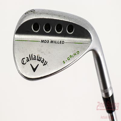 Callaway MD3 Milled Chrome S-Grind Wedge Gap GW 52° 10 Deg Bounce S Grind True Temper Dynamic Gold Steel Wedge Flex Right Handed 35.5in