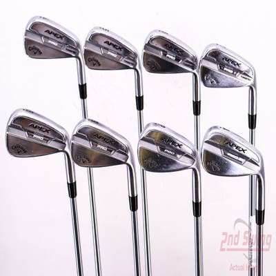 Callaway Apex Pro 21 Iron Set 4-PW AW Project X IO 6.0 Steel Stiff Right Handed 38.75in