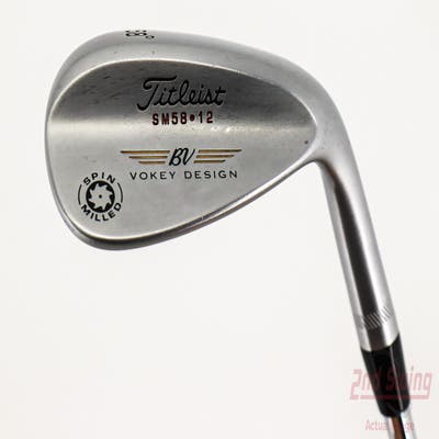 Titleist Vokey Spin Milled Wedge Lob LW 58° 12 Deg Bounce True Temper Dynamic Gold S300 Steel Stiff Right Handed 35.5in