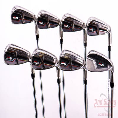 TaylorMade M6 Iron Set 4-PW AW FST KBS 90 Steel Stiff Right Handed 38.75in