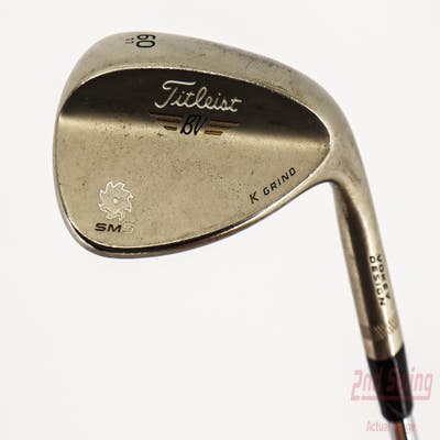 Titleist Vokey SM5 Gold Nickel Wedge Lob LW 60° 11 Deg Bounce K Grind FST KBS Tour Steel Stiff Right Handed 35.0in