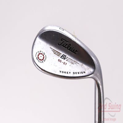 Titleist 2009 Vokey Spin Milled Chrome Wedge Lob LW 60° 7 Deg Bounce Titleist Vokey BV Steel Wedge Flex Right Handed 35.0in