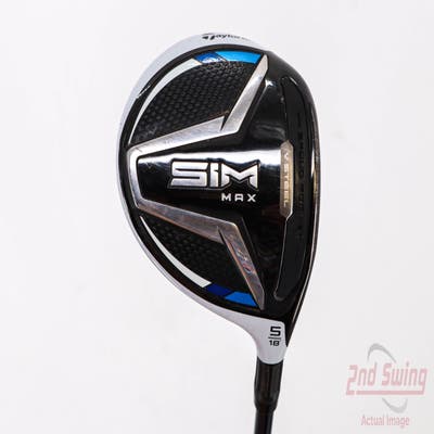 TaylorMade SIM MAX Fairway Wood 5 Wood 5W 18° Fujikura Ventus Blue 5 Graphite Senior Right Handed 42.5in