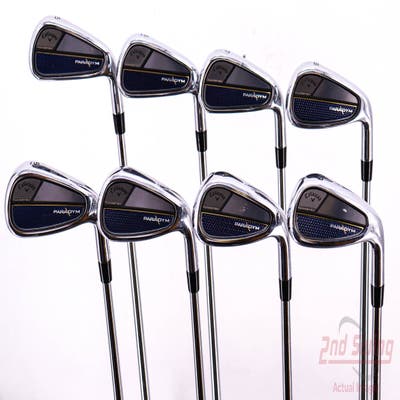 Callaway Paradym Iron Set 5-PW AW GW Project X Rifle 6.0 Steel Stiff Right Handed 39.0in