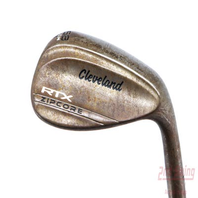 Cleveland RTX ZipCore Raw Wedge Lob LW 58° 6 Deg Bounce Low Dynamic Gold Spinner TI Steel Wedge Flex Right Handed 35.0in