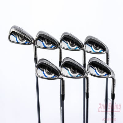 Ping Gmax Iron Set 6-PW GW SW Ping CFS 65 Graphite Senior Right Handed Black Dot 37.75in