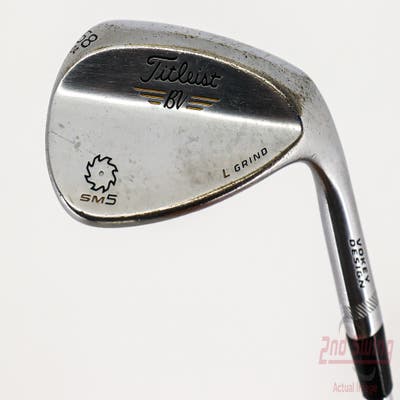 Titleist Vokey SM5 Tour Chrome Wedge Lob LW 58° 4 Deg Bounce L Grind Titleist SM5 BV Steel Wedge Flex Right Handed 35.25in