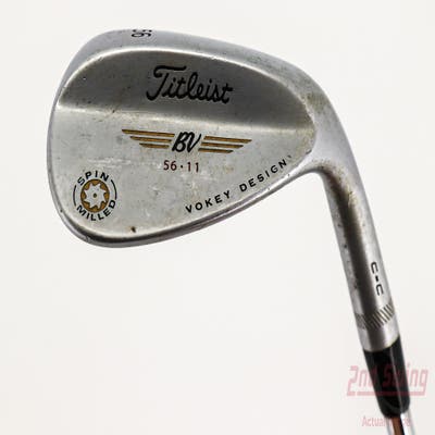 Titleist Vokey Spin Milled CC Chrome Wedge Sand SW 56° 11 Deg Bounce Titleist Vokey BV Steel Wedge Flex Right Handed 35.5in