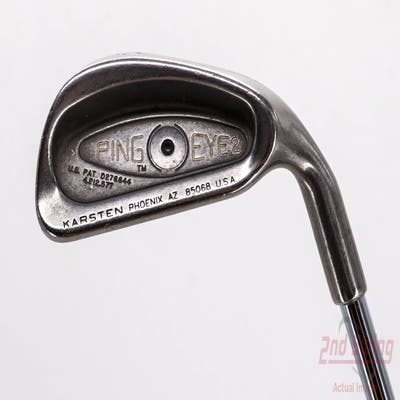 Ping Eye 2 Single Iron 6 Iron Stock Steel Shaft Steel Stiff Right Handed Black Dot 37.0in