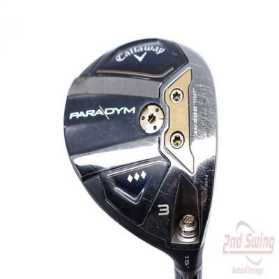 Callaway Paradym Triple Diamond Fairway Wood 3 Wood 3W 15° Mitsubishi Kai'li White 70 Graphite Stiff Right Handed 43.25in