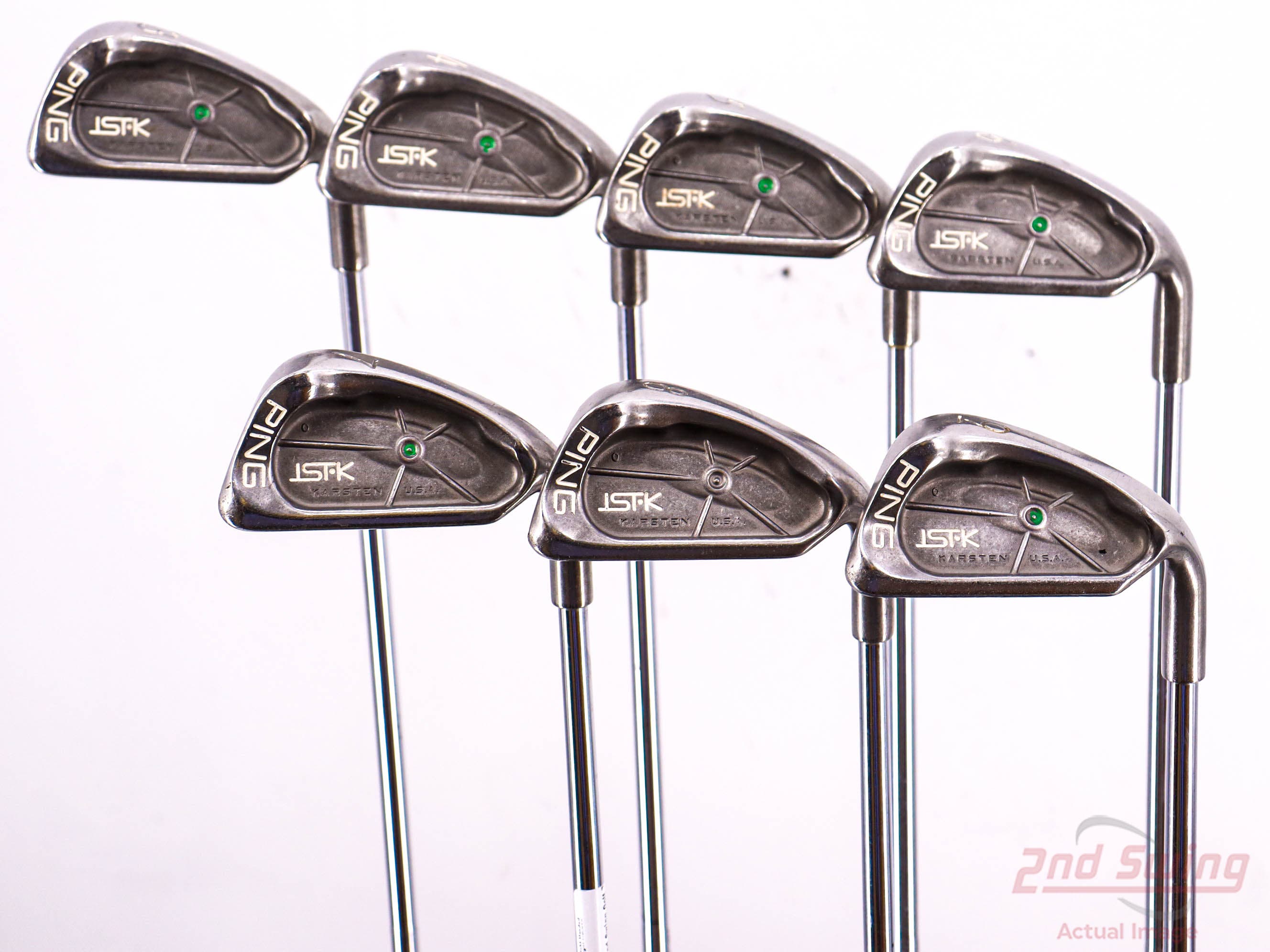 PING ISI-K iron set. (5,6,7,9,PW, good SW).Right handed. Black dot.