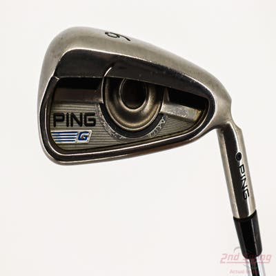 Ping 2016 G Single Iron 6 Iron AWT 2.0 Steel Regular Right Handed Black Dot 38.75in