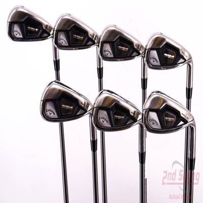 Mint Callaway Rogue ST Max OS Iron Set 5-PW AW Aldila Synergy Blue 60 Graphite Stiff Right Handed 38.25in