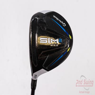 TaylorMade SIM2 MAX Fairway Wood 3 Wood 3W 15° Fujikura Ventus Blue 6 Graphite Stiff Left Handed 43.75in