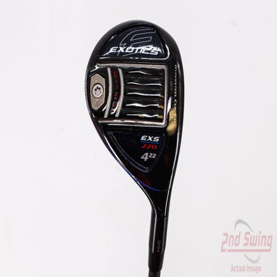 Tour Edge Exotics EXS 220 Hybrid 4 Hybrid 22° PX HZRDUS Smoke Black 80 Graphite Regular Right Handed 40.0in