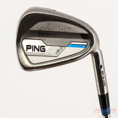 Ping 2015 i Single Iron 7 Iron True Temper Dynamic Gold S300 Steel Stiff Right Handed Blue Dot 37.5in