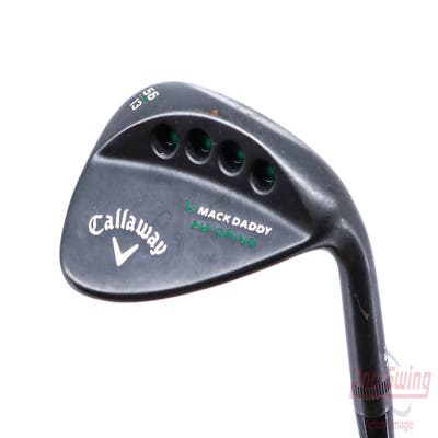 Callaway Mack Daddy Matte BLK PM Grind Wedge Sand SW 56° 13 Deg Bounce PM Grind FST KBS Tour-V Steel Wedge Flex Right Handed 35.0in