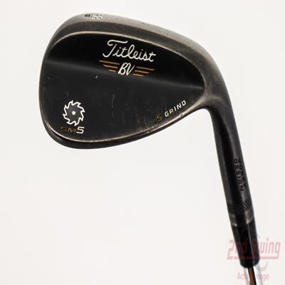 Titleist Vokey SM5 Raw Black Wedge Lob LW 58° 7 Deg Bounce S Grind Titleist SM5 BV Steel Wedge Flex Right Handed 35.25in