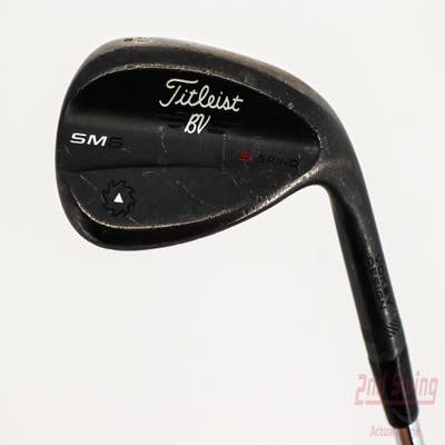 Titleist Vokey SM6 Jet Black Wedge Lob LW 60° 10 Deg Bounce S Grind SM6 BV Steel Wedge Flex Right Handed 37.0in