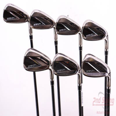 TaylorMade Stealth Iron Set 5-PW AW Fujikura Ventus Red 6 Graphite Regular Right Handed 38.5in