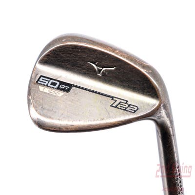 Mizuno T22 Denim Copper Wedge Gap GW 50° 7 Deg Bounce S Grind Dynamic Gold Tour Issue S400 Steel Stiff Right Handed 35.75in