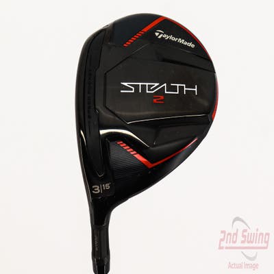 Mint TaylorMade Stealth 2 Fairway Wood 3 Wood 3W 15° Fujikura Ventus Red TR 5 Graphite Regular Left Handed 43.5in