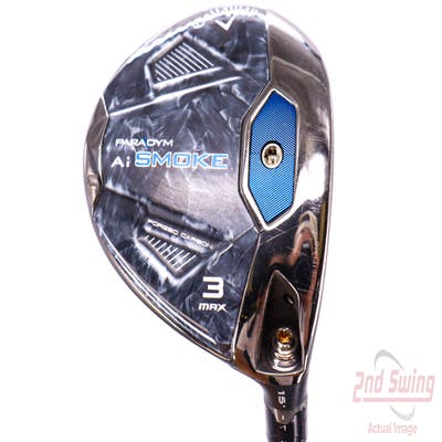 Callaway Paradym Ai Smoke Max Fairway Wood 3 Wood 3W 15° Aldila Rogue White 130 MSI 70 Graphite Stiff Right Handed 43.0in