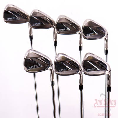 TaylorMade Stealth Iron Set 5-PW GW FST KBS MAX 85 MT Steel Stiff Right Handed 38.5in