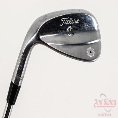 Titleist Vokey SM7 Tour Chrome Wedge Pitching Wedge PW 48° 10 Deg Bounce F Grind SM7 BV Steel Wedge Flex Left Handed 35.5in