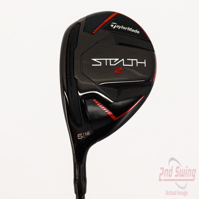 Mint TaylorMade Stealth 2 Fairway Wood 5 Wood 5W 18° Fujikura Ventus Red TR 6 Graphite Stiff Left Handed 42.5in