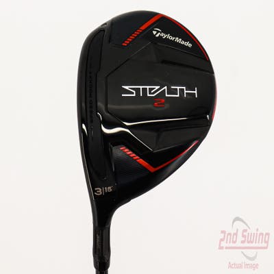 Mint TaylorMade Stealth 2 Fairway Wood 3 Wood 3W 15° Fujikura Ventus Red TR 6 Graphite Stiff Left Handed 43.5in