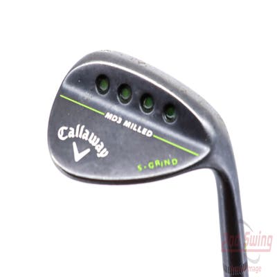 Callaway MD3 Milled Black S-Grind Wedge Sand SW 56° 10 Deg Bounce S Grind True Temper Dynamic Gold Steel Wedge Flex Right Handed 35.25in