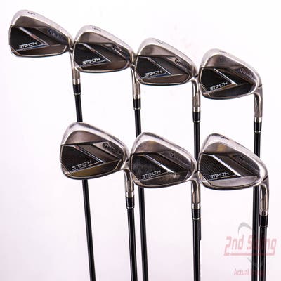 TaylorMade Stealth Iron Set 5-PW AW FST KBS MAX 65 Graphite Regular Right Handed 38.5in