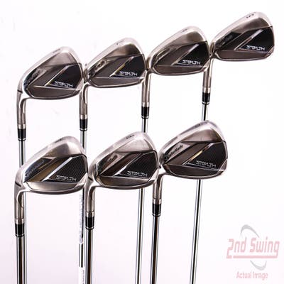 Mint TaylorMade Stealth Iron Set 5-PW AW FST KBS MAX 85 MT Steel Regular Left Handed 38.5in