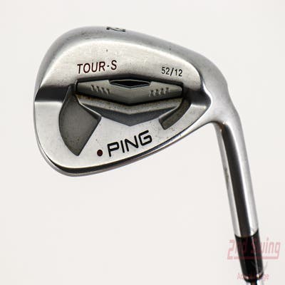 Ping Tour-S Chrome Wedge Gap GW 52° 12 Deg Bounce Stock Steel Shaft Steel Wedge Flex Right Handed Maroon Dot 35.75in