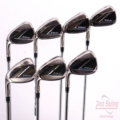 TaylorMade Stealth Iron Set 5-PW AW FST KBS MAX 85 MT Steel Regular Left Handed 38.5in