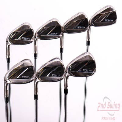 TaylorMade Stealth Iron Set 5-PW AW FST KBS MAX 85 MT Steel Stiff Left Handed 38.5in