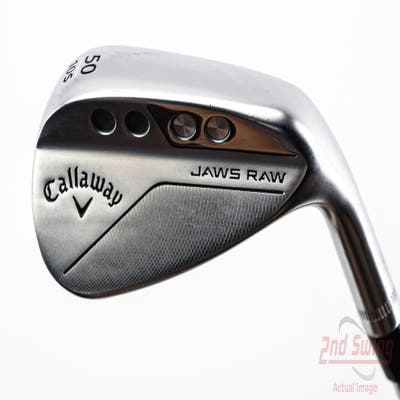 Callaway Jaws Raw Chrome Wedge Gap GW 50° 10 Deg Bounce S Grind Dynamic Gold Spinner TI Steel Wedge Flex Right Handed 35.5in