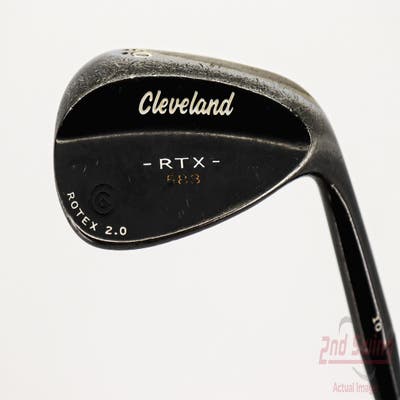 Cleveland 588 RTX 2.0 Black Satin Wedge Lob LW 60° 10 Deg Bounce True Temper Dynamic Gold Steel Wedge Flex Right Handed 35.25in