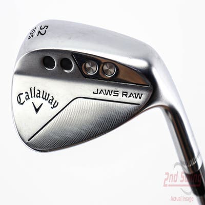 Callaway Jaws Raw Chrome Wedge Gap GW 52° 10 Deg Bounce S Grind Dynamic Gold Spinner TI Steel Wedge Flex Right Handed 35.5in