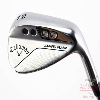 Callaway Jaws Raw Chrome Wedge Sand SW 54° 10 Deg Bounce S Grind Dynamic Gold Spinner TI Steel Wedge Flex Right Handed 35.25in