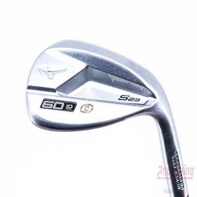 Mizuno S23 Satin Chrome Wedge Lob LW 60° 10 Deg Bounce C Grind FST KBS Hi-Rev 2.0 115 Steel Wedge Flex Right Handed 35.5in